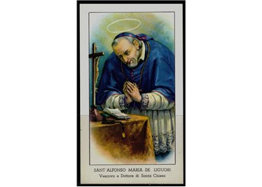 HOLY CARD Saint Alphonsus Maria de' Liguori, EGIM edition no. 106
