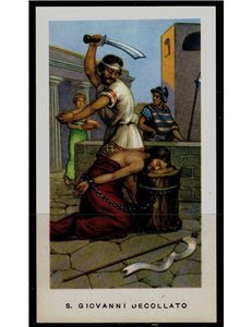 SANTINO (HOLY CARD) S. Giovanni Decollato ediz. EGIM n° 109