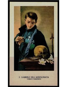 HOLY CARD St. Gabriel of Our Lady of Sorrows, EGIM edition no. 113