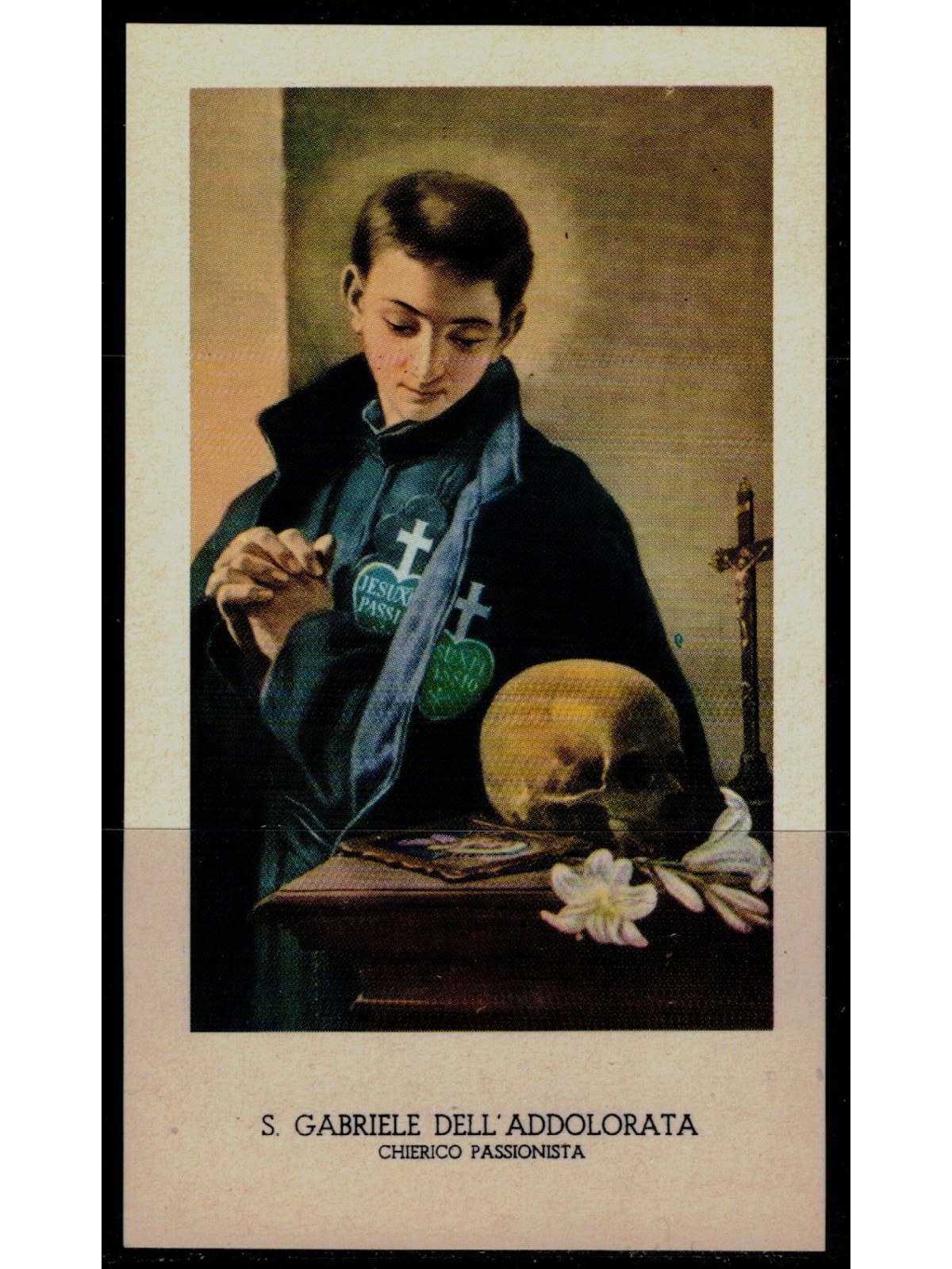 HOLY CARD St. Gabriel of Our Lady of Sorrows, EGIM edition no. 113