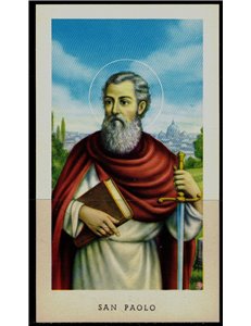 SANTINO (HOLY CARD) San Paolo ed. EGIM n° 244