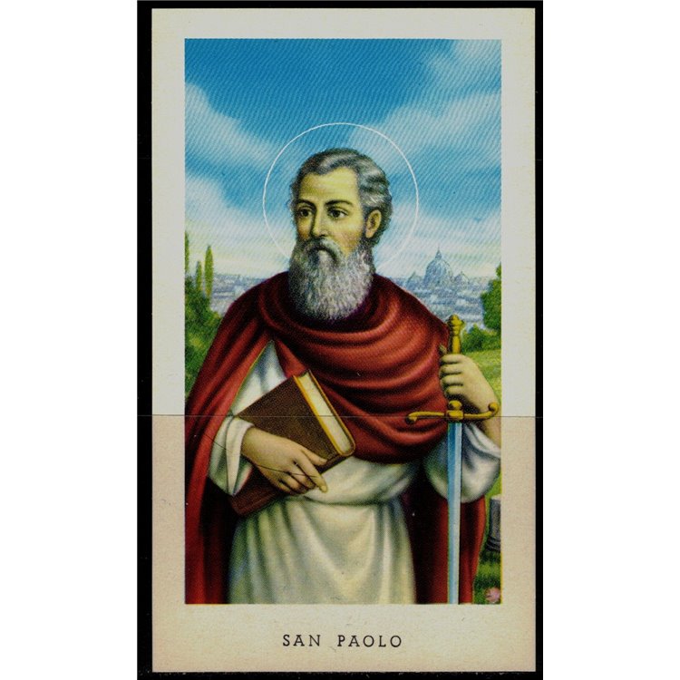 SANTINO (HOLY CARD) San Paolo ed. EGIM n° 244