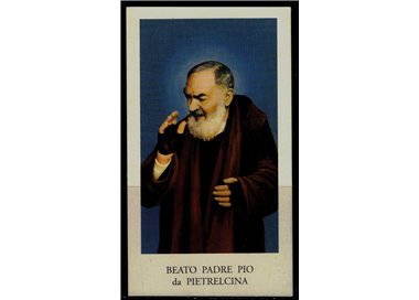 HOLY CARD Blessed Padre Pio of Pietrelcina, EGIM edition no. 315