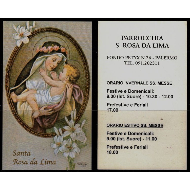 HOLY CARD Saint Rose of Lima