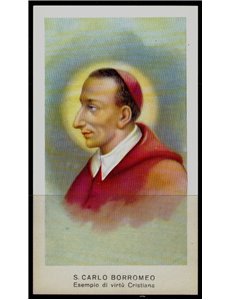 SANTINO (HOLY CARD) S. Carlo Borromeo ediz. EGIM n° 55