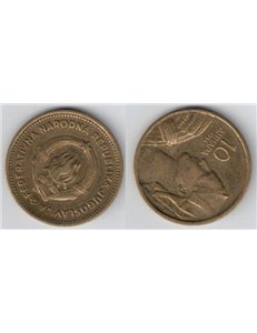 YUGOSLAVIA 1955 10 DINARA COIN KM 33
