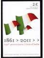 ITALY 2011 - 150th Anniversary of the Unification of Italy 2 euro commemorative FDC