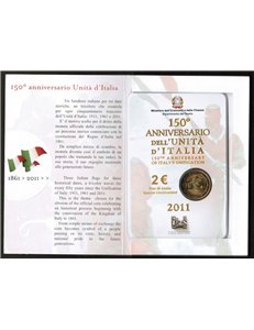 ITALIA 2011 - 150° Anniversario Unità d'Italia 2 euro commemorativi FDC