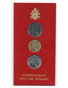 VATICANO 1988 Governatorato Città del Vaticano, 3 monete FDC