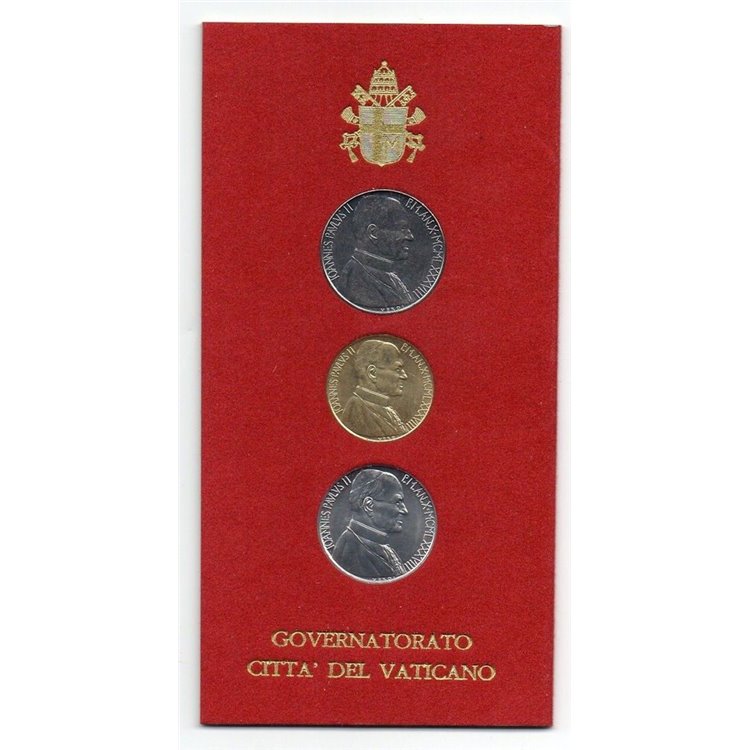 VATICAN 1988 Governorate of Vatican City, 3 coins UNC