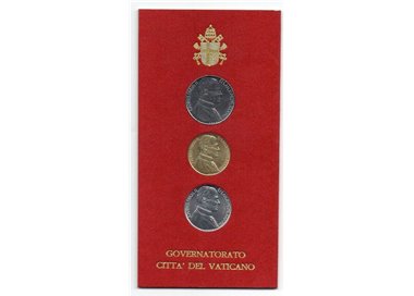 VATICAN 1988 Governorate of Vatican City, 3 coins UNC