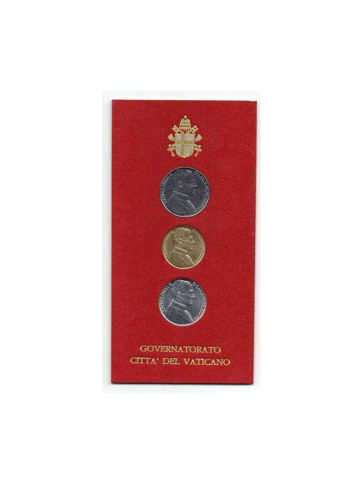 VATICANO 1988 Governatorato Città del Vaticano, 3 monete FDC