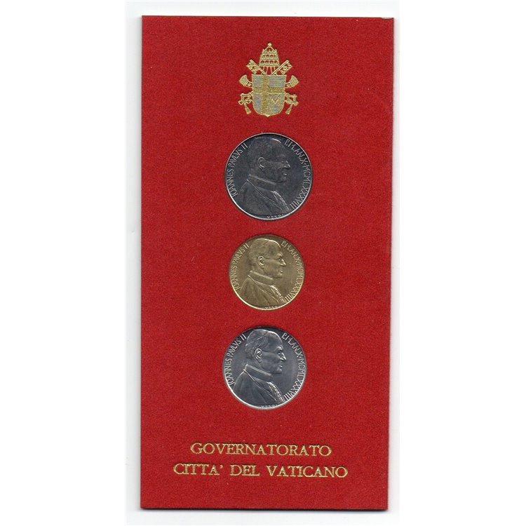 VATICANO 1988 Governatorato Città del Vaticano, 3 monete FDC