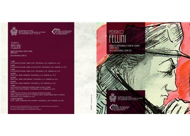 SAN MARINO 2013 Federico Fellini Coin Set 9 Coins UNC