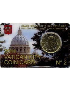 VATICANO 2011 Coin Card n° 2