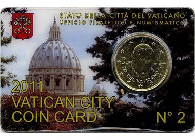 VATICAN 2011 Coin Card n° 2