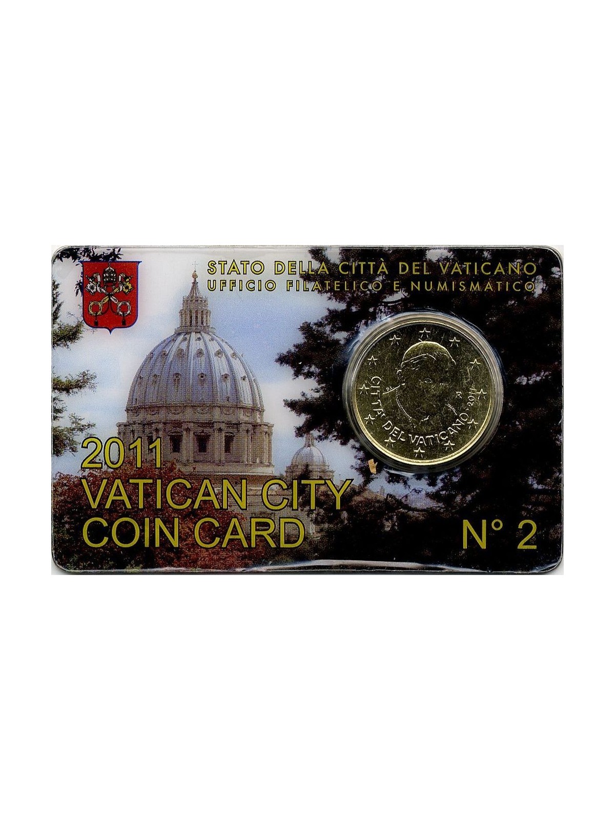 VATICANO 2011 Coin Card n° 2