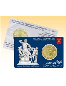 VATICAN 2012 Coin Card No. 3 Vatican Museums
