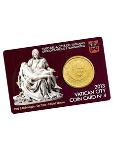 VATICANO 2013 Coin Card n° 4 Pietà di Michelangelo