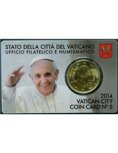 VATICAN 2014 Coin Card n° 5 Pope Francis