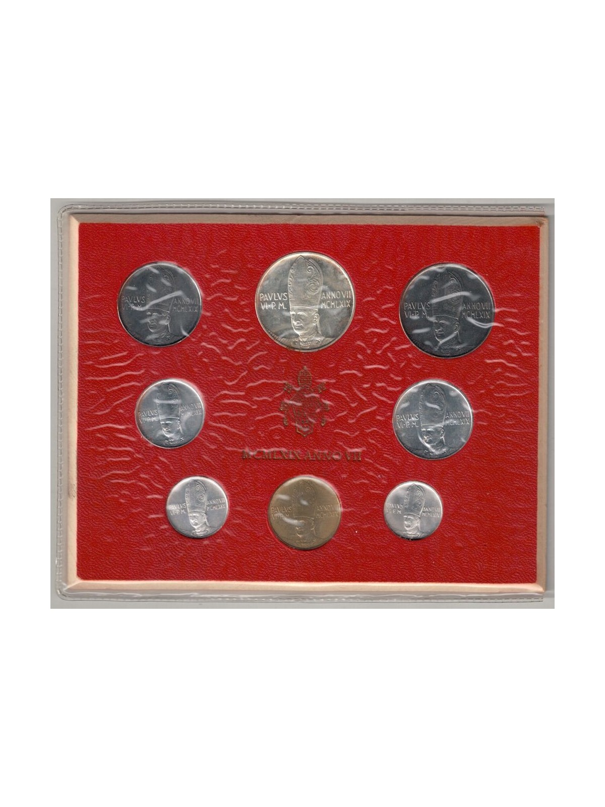 VATICAN 1969 John Paul VI Year VII, 8 coins UNC