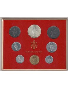 VATICANO 1970 Giovanni Paolo VI Anno VIII, 8 monete FDC