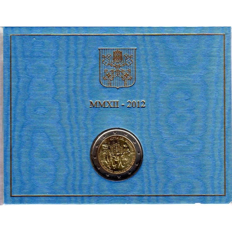 VATICANO 2012 Incontro mondiale delle famiglie, 2 euro commemorativi FDC