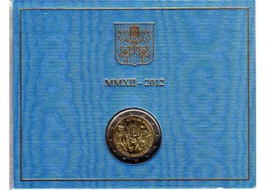 VATICANO 2012 Incontro mondiale delle famiglie, 2 euro commemorativi FDC