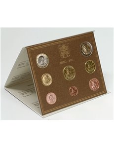VATICAN 2011 Benedict XVI Divisional Set 8 coins FDC