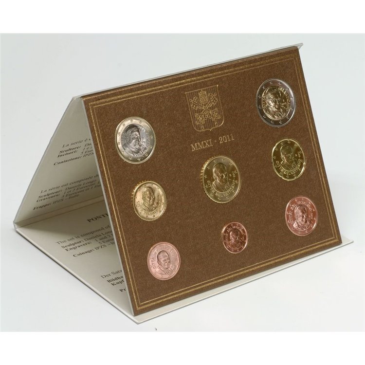 VATICANO 2011 Benedetto XVI Serie Divisionale 8 monete FDC