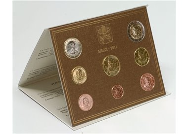 VATICAN 2011 Benedict XVI Divisional Set 8 coins FDC
