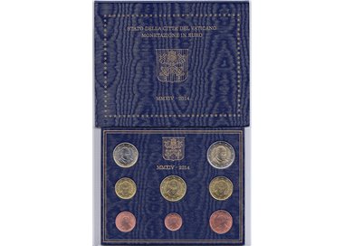 VATICAN 2014 Francis I Divisional Set 8 coins FDC