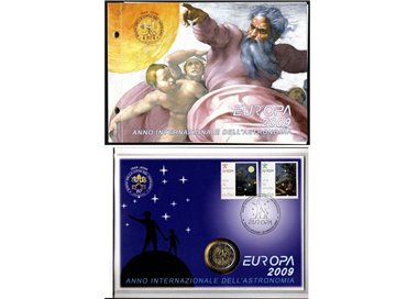 VATICAN 2009 Europe, Astronomy, philatelic-numismatic cover