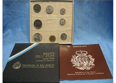 SAN MARINO 1973 Serie Divisionale 8 Monete FDC