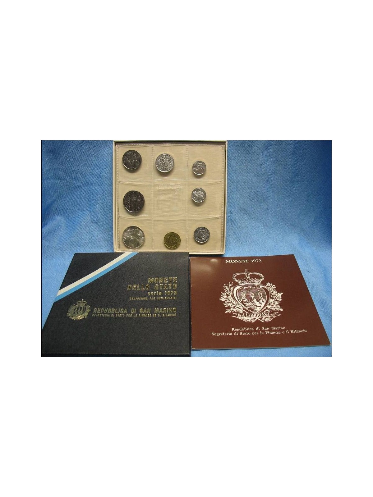 SAN MARINO 1973 Divisional Set of 8 Coins UNC