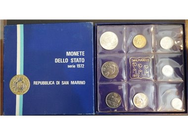 SAN MARINO 1972 Serie Divisionale 8 Monete FDC