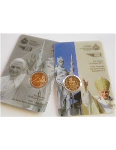 SAN MARINO 2011 Visit to San Marino by the Holy Father Benedict XVI, 2 euro FDC