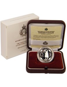 SAN MARINO 2012 Moneta 5€ in argento proof dedicata ad Amerigo Vespucci