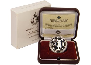 SAN MARINO 2012 Moneta 5€ in argento proof dedicata ad Amerigo Vespucci