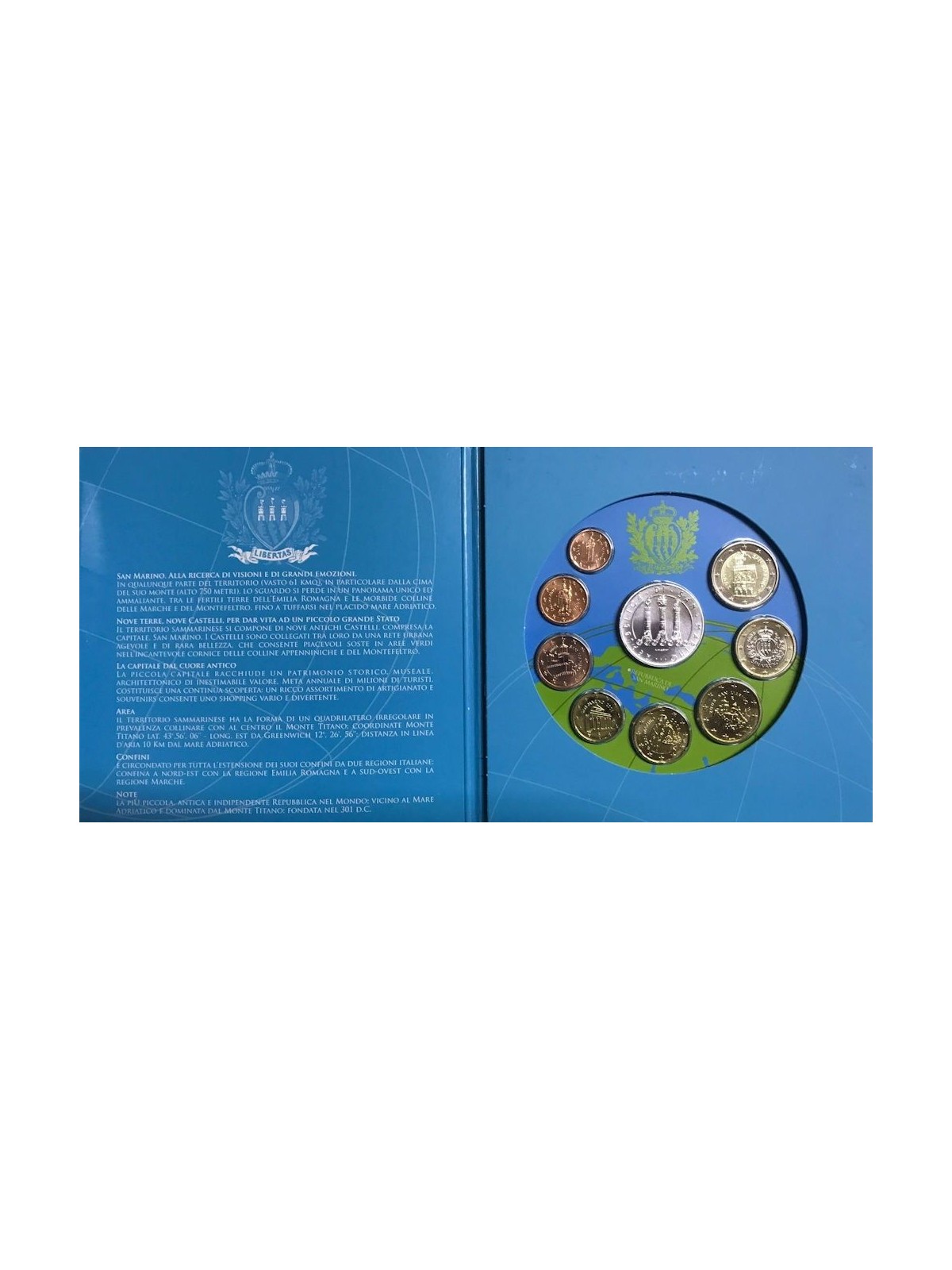 SAN MARINO 2008 Serie Divisionale 9 Monete FDC