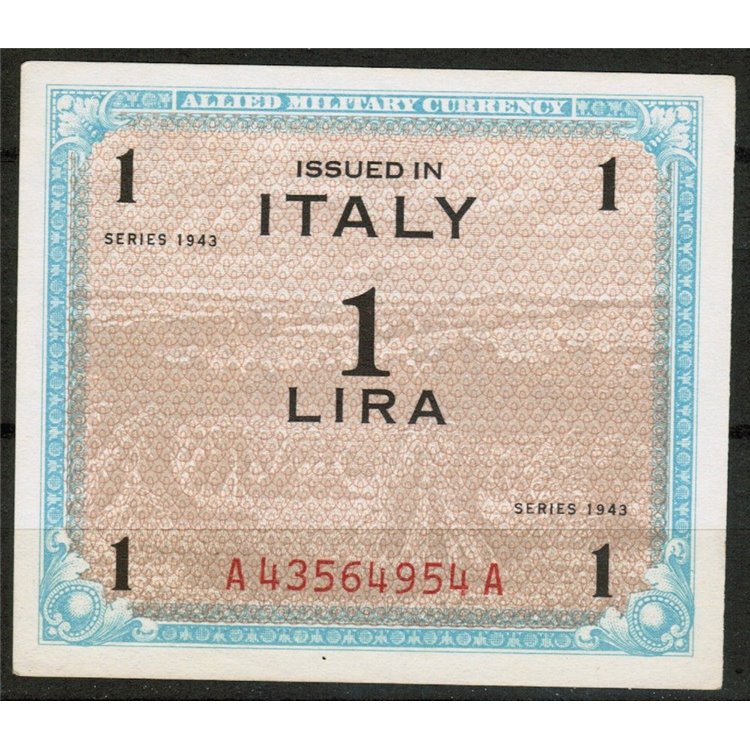 OCCUPAZIONE AMERICANA AMGOT 1 LIRA