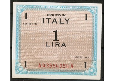 AMERICAN OCCUPATION AMGOT 1 LIRA