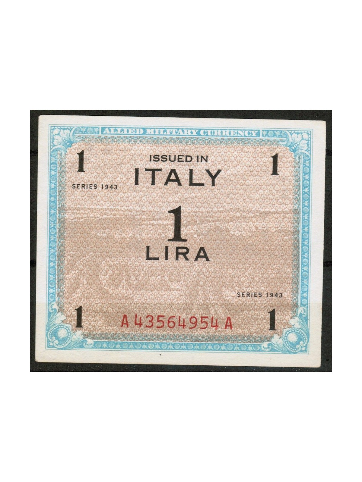 AMERICAN OCCUPATION AMGOT 1 LIRA