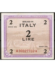 OCCUPAZIONE AMERICANA AMGOT 2 LIRE