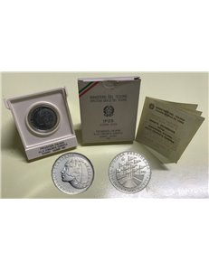 ITALY 1985 Italian Presidency of the EEC, £500 silver coin UNC