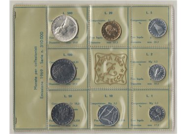 ITALIA 1969 Serie Divisionale 8 Monete FDC