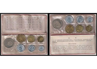 CINA 1981 Set di 7 monete FDC