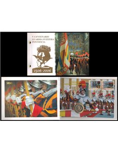 VATICANO 2006 Guardia Svizzera Pontificia, busta filatelico-numismatica