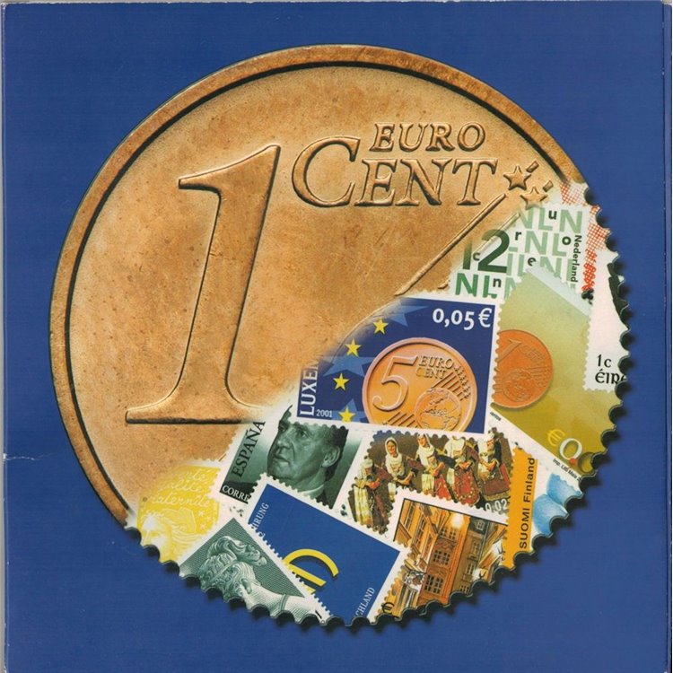 BOLAFFI 2002 Euro Cent, Folder Filatelico Numismatico