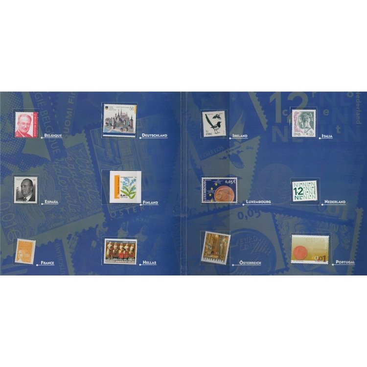 BOLAFFI 2002 Euro Cent, Folder Filatelico Numismatico